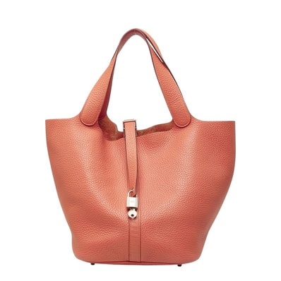 エルメス ピコタンロック GM ハンドバッグ □Q刻印 ピンク系 トリヨンクレマンス レディース HERMES 中古