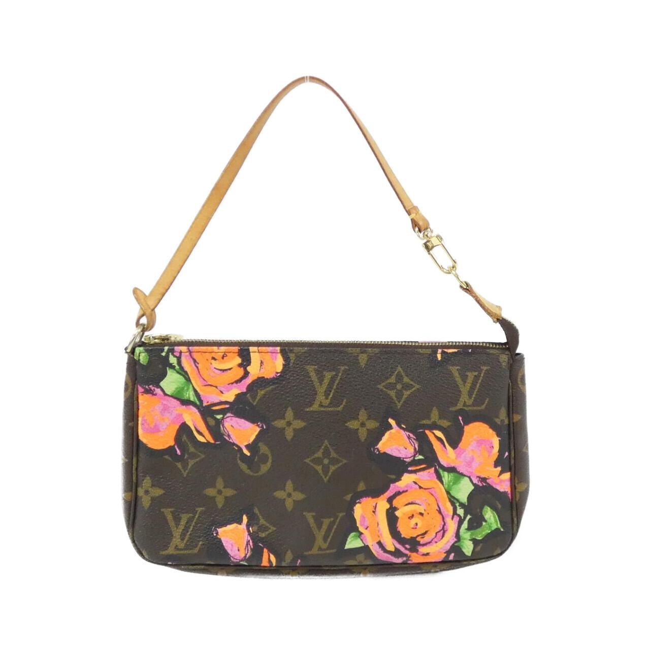 【ヴィンテージ】ルイヴィトン モノグラム ローズ(スティーブン スプラウス) ポシェット アクセソワール M48615 アクセサリーポーチ