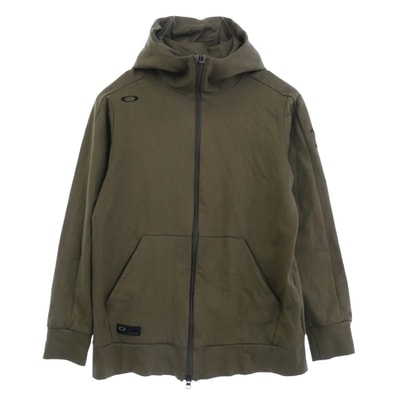 OAKLEY オークリー パーカー 24AW FOA406910 Skull Endeavor Zip Hoodie 3.0 スカル エンデバー ジップ フーディー パーカー カーキ系 S【中古】