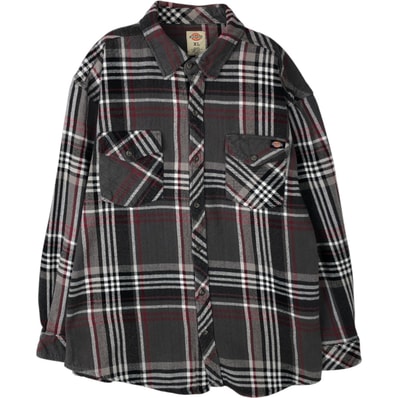 古着 ディッキーズ Dickies 長袖 ヘビーネルチェックシャツ メンズXL相当/eaa624753
