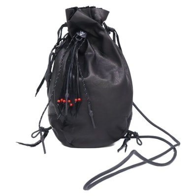サウスツーウエストエイト B:TOGETHER ビートゥゲザー別注 【美品】KINCHAKU LEATHER 巾着型 ミニバッグ