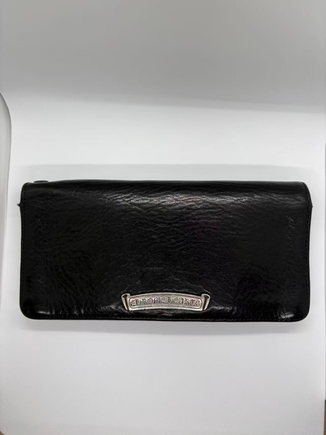 Chrome Hearts Single Fold Long Wallet Tips "Black"