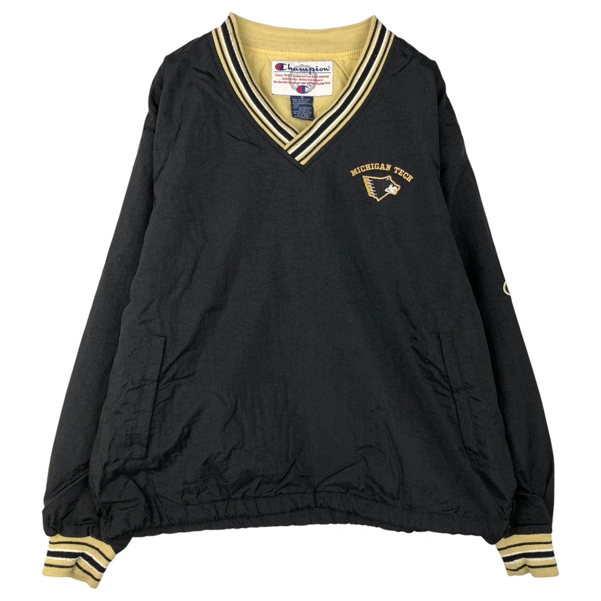 古着 90~00年代 チャンピオン Champion Vネック ウォームアッププルオーバー メンズM相当/eaa606593