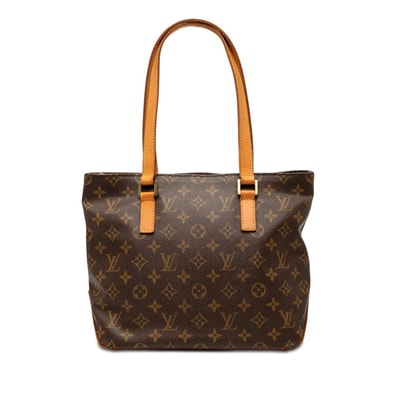 ルイ ヴィトン モノグラム カバピアノ トートバッグ ショルダー M51148 ブラウン PVC レザー レディース LOUIS VUITTON 【中古】