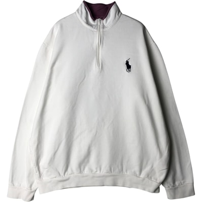 古着 ラルフローレン Ralph Lauren POLO GOLF ポロゴルフ ハーフジップスウェットシャツ トレーナー メンズXL相当/eaa629885