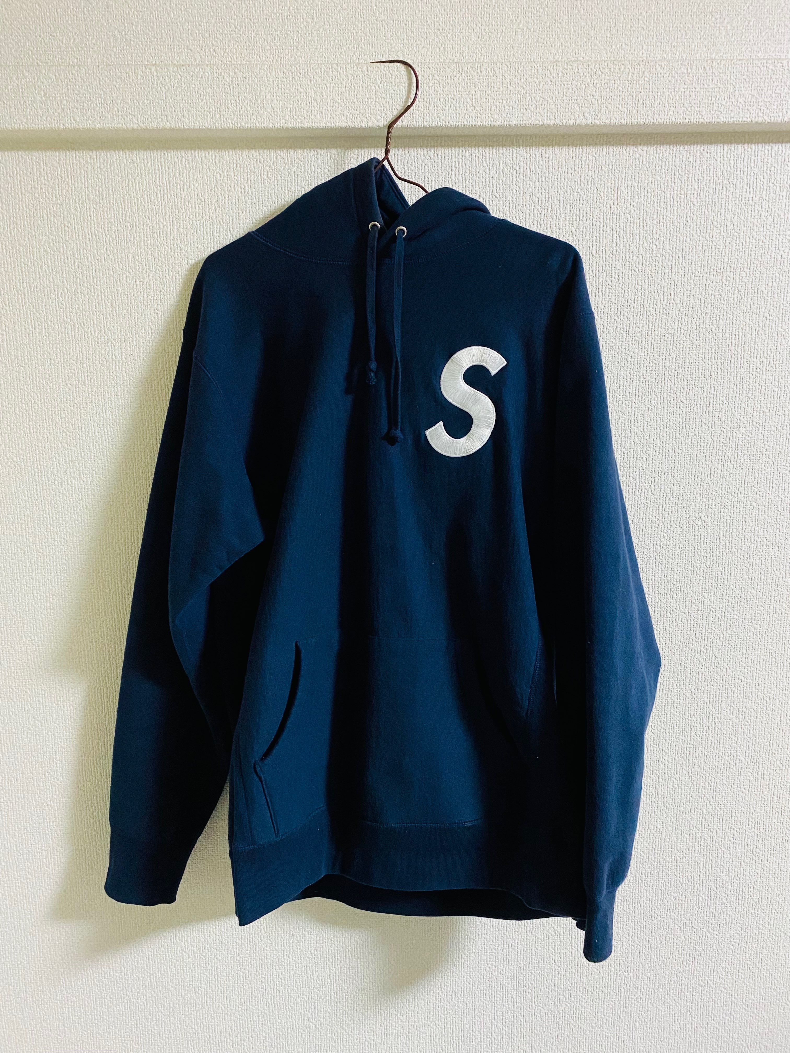 Supreme S Logo Hooded Sweatshirt "Blue" (20SS)