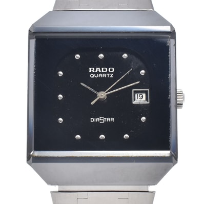 ラドー RADO 711.0067.8 ダイアスター 超硬ケース ブラック クォーツ メンズ 腕時計 O#147586