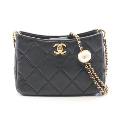 シャネル CHANEL マトラッセ ホーボーバッグ ショルダーバッグ バッグ ラムスキン(羊革) レディース ブラック系 AS4859 【中古】