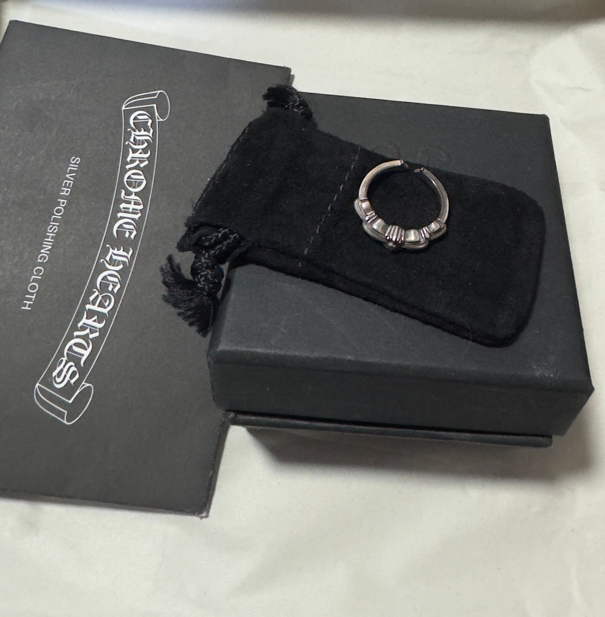 Chrome Hearts Baby Classic Double Floral Cross Ring "Silver"