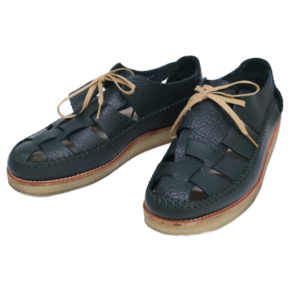クラークス xKith【美品】Ridgevale リッジベール ワラビーxフィッシャーマンサンダル レザーシューズ 8G