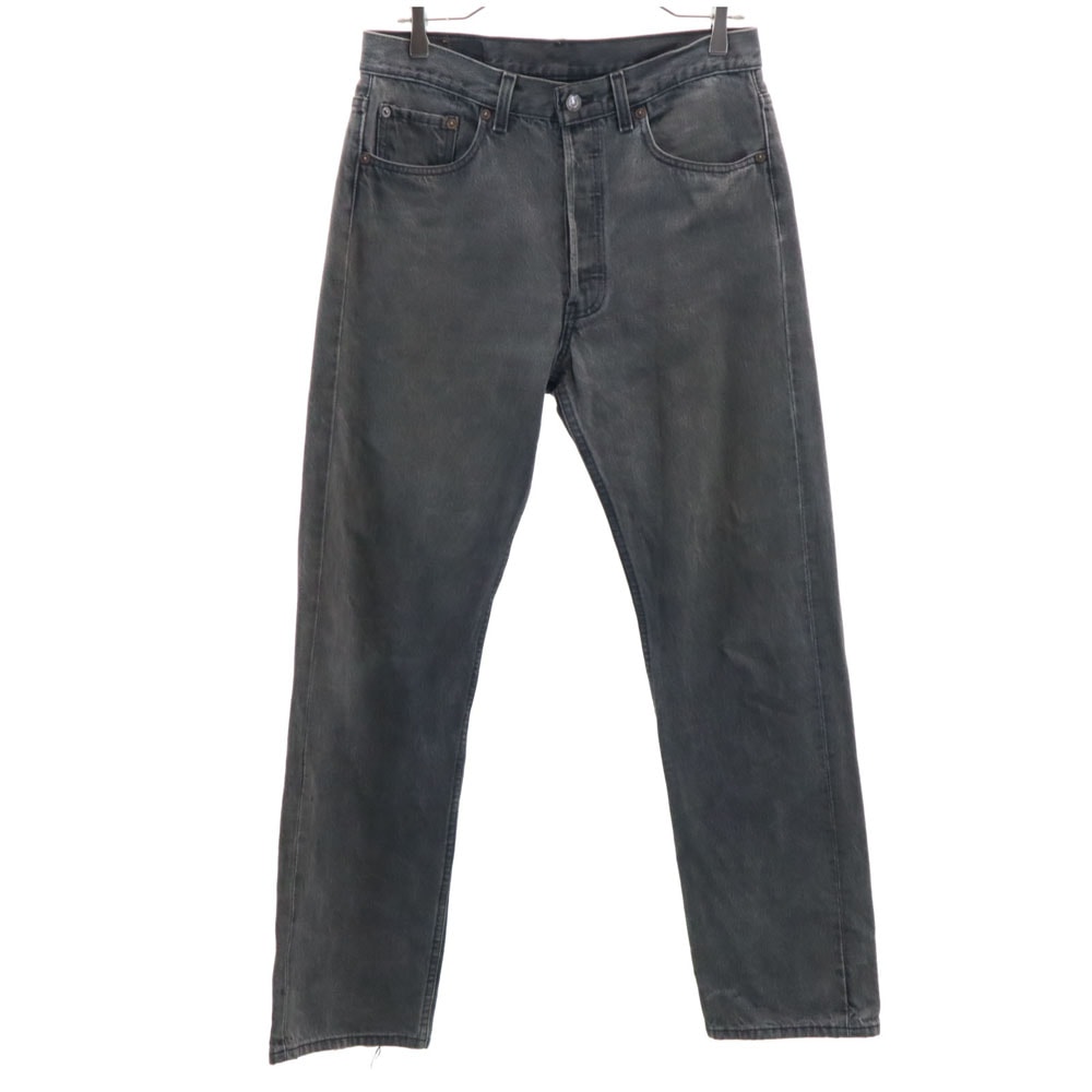 Levi's リーバイス 90s 後染め ブラック オールド デニムパンツ W32 チャコールグレー ジーンズ ボタンフライ