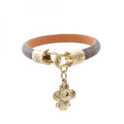 ルイ・ヴィトン LOUIS VUITTON ヴィヴィエンヌ モノグラム ブレスレット アクセサリー GP(ゴールドメッキ) PVC レディース ブラウン系 / ゴールド系 M4140F 【中古】