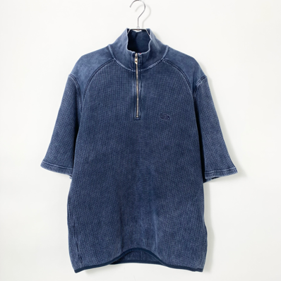 DIESEL S-Wafcool Short-sleeve waffleknit sweatshirt "Navy"