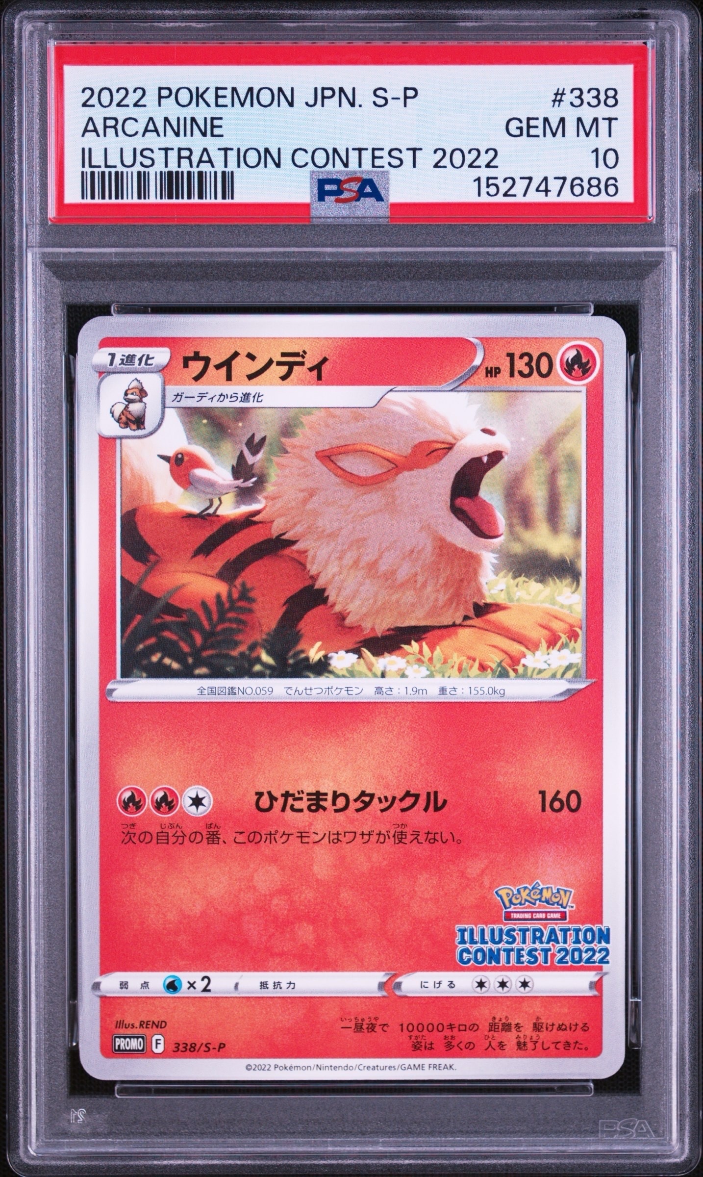 ウインディ プロモ[PROMO338 S-P](プロモーションカード「ポケモン
