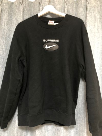 Supreme / Nike Jewel Crewneck "Black"