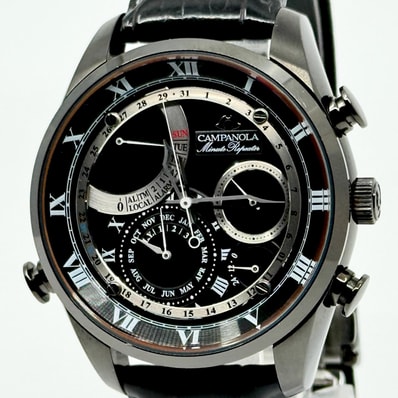 CITIZEN シチズン カンパノラ ミニッツリピー AH7064-01E ブラック QZ メンズ 腕時計 稼働品