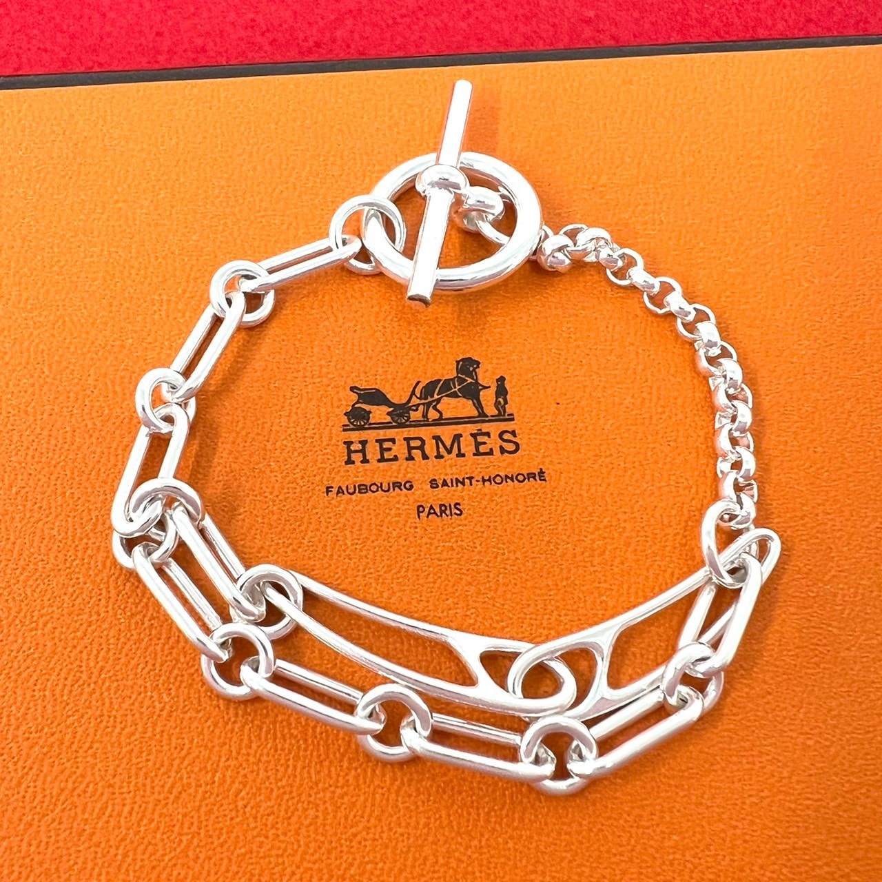 HERMES エルメス シェーヌダンクル パンク LG ブレスレット シルバー925 ブレスレット シルバー
 29313