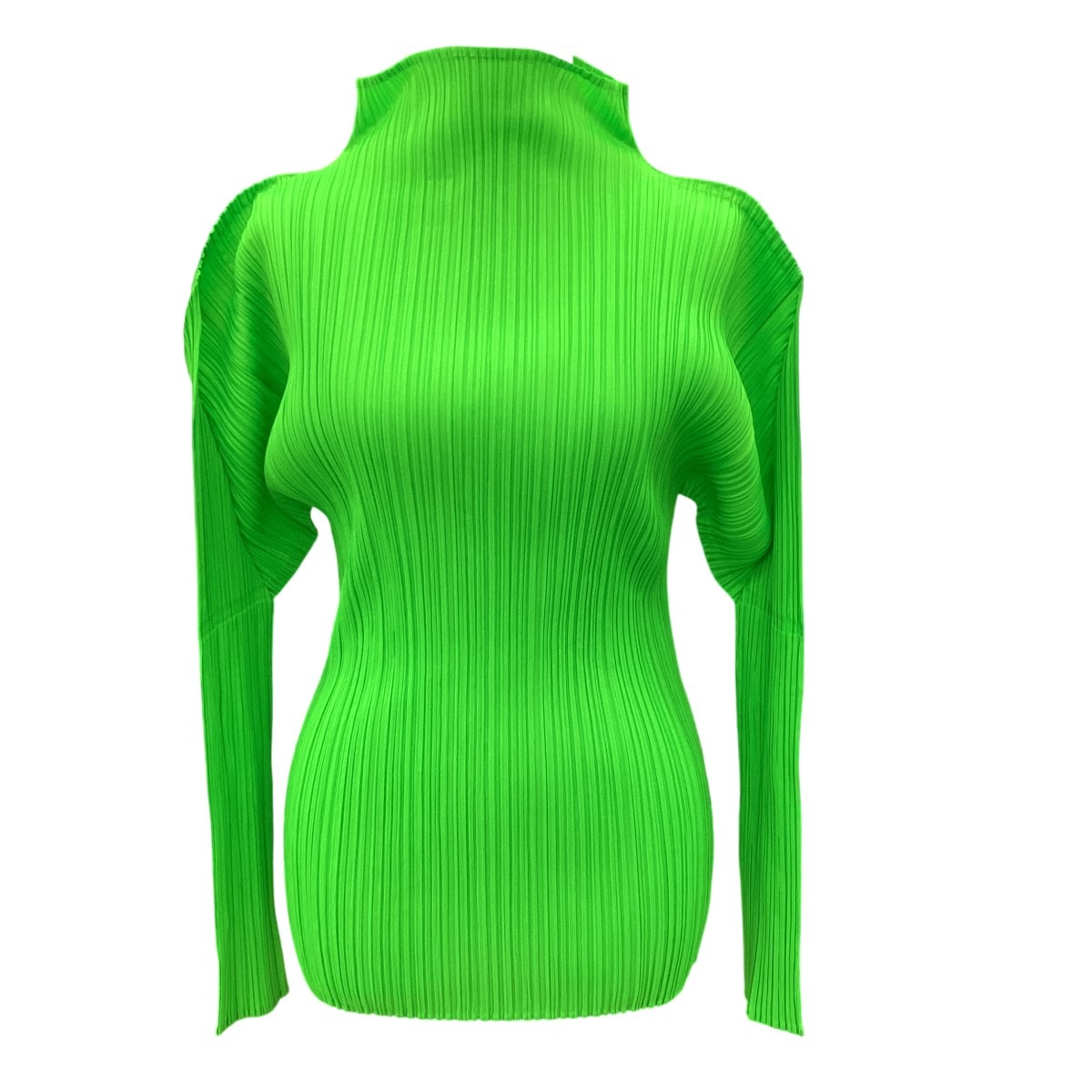 ISSEY MIYAKE イッセイミヤケ PLEATS PLEASE カットソー SIZE 3 PP11-JK205 黄緑