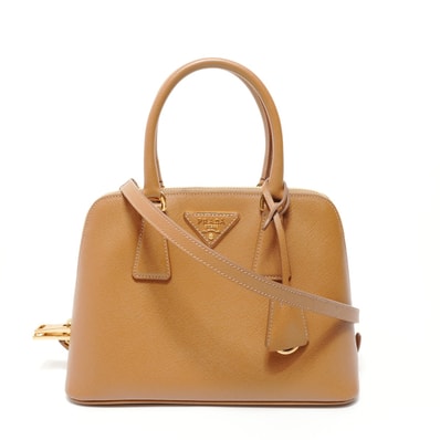 プラダ PRADA 2WAY サフィアーノ レザー ハンドバッグ【中古】