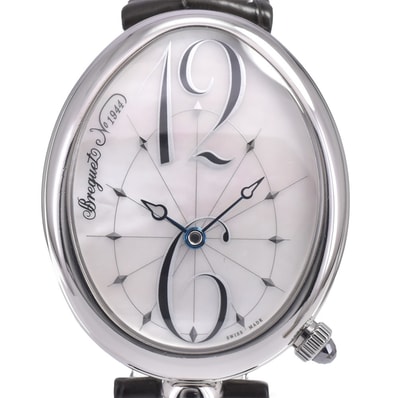 ブレゲ Breguet 8967ST/58/986 クイーンオブネイプルズ ホワイトシェル 自動巻き レディース 美品 箱・保証書付き 腕時計 I#150172