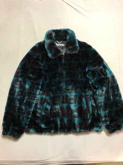 Supreme Faux Fur Repeater Bomber "Dark Teal"