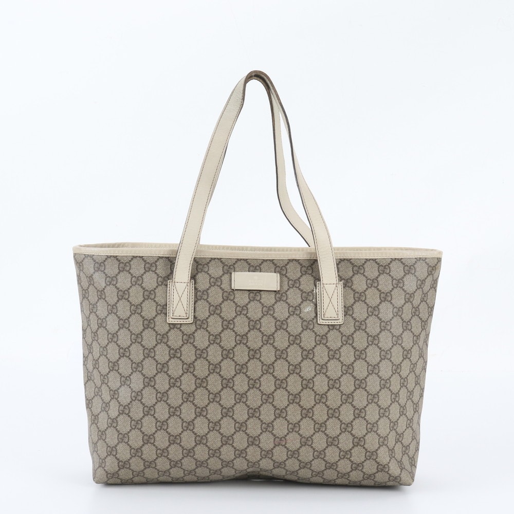 ■美品 グッチ GGスプリーム 211137 トート バッグ