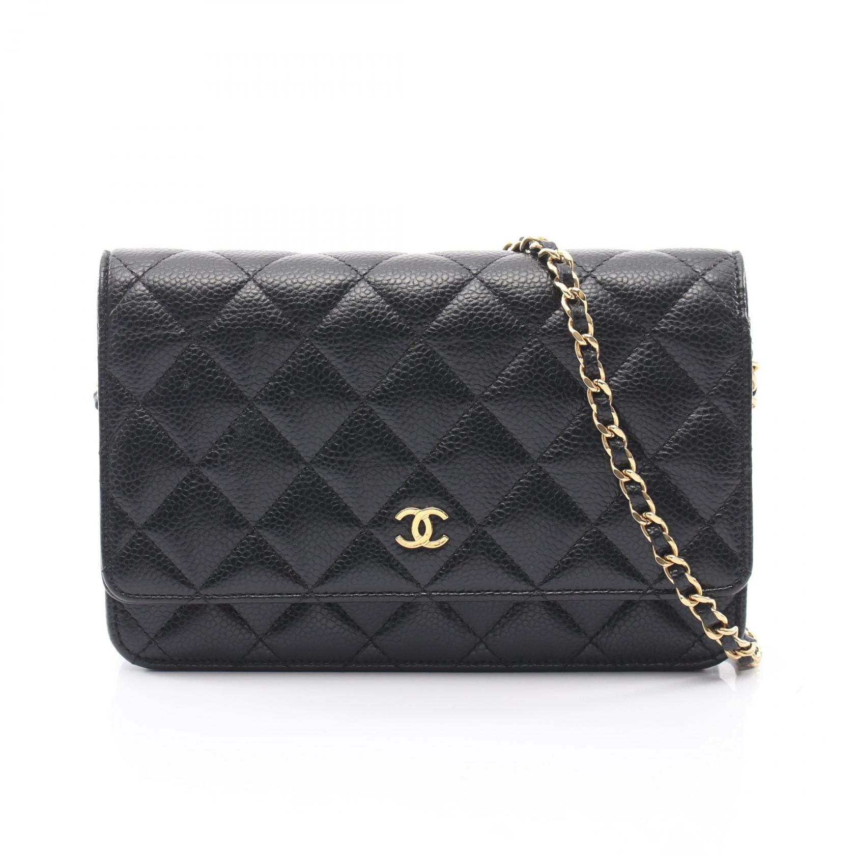 シャネル CHANEL マトラッセ ショルダーバッグ バッグ キャビアスキン(グレインドカーフ) レディース ブラック系 AP0250 【中古】
