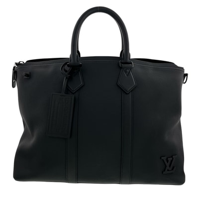 LOUIS VUITTON ルイ・ヴィトン ロックイット LV アエログラム ビジネスバッグ M59158 レザー ブラック メンズ【中古】