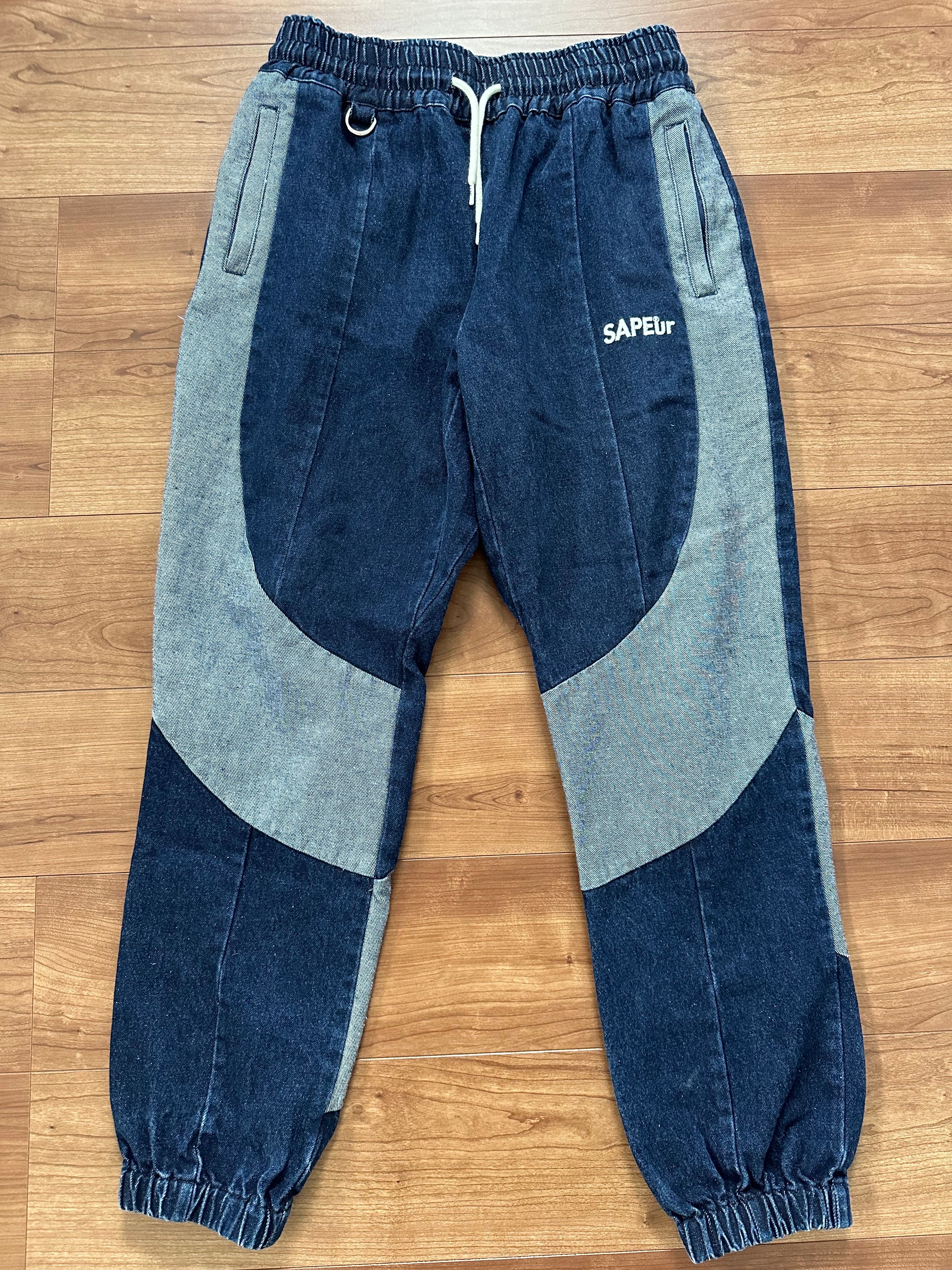 SAPEur DENIM TRACK PANTS "Indigo"