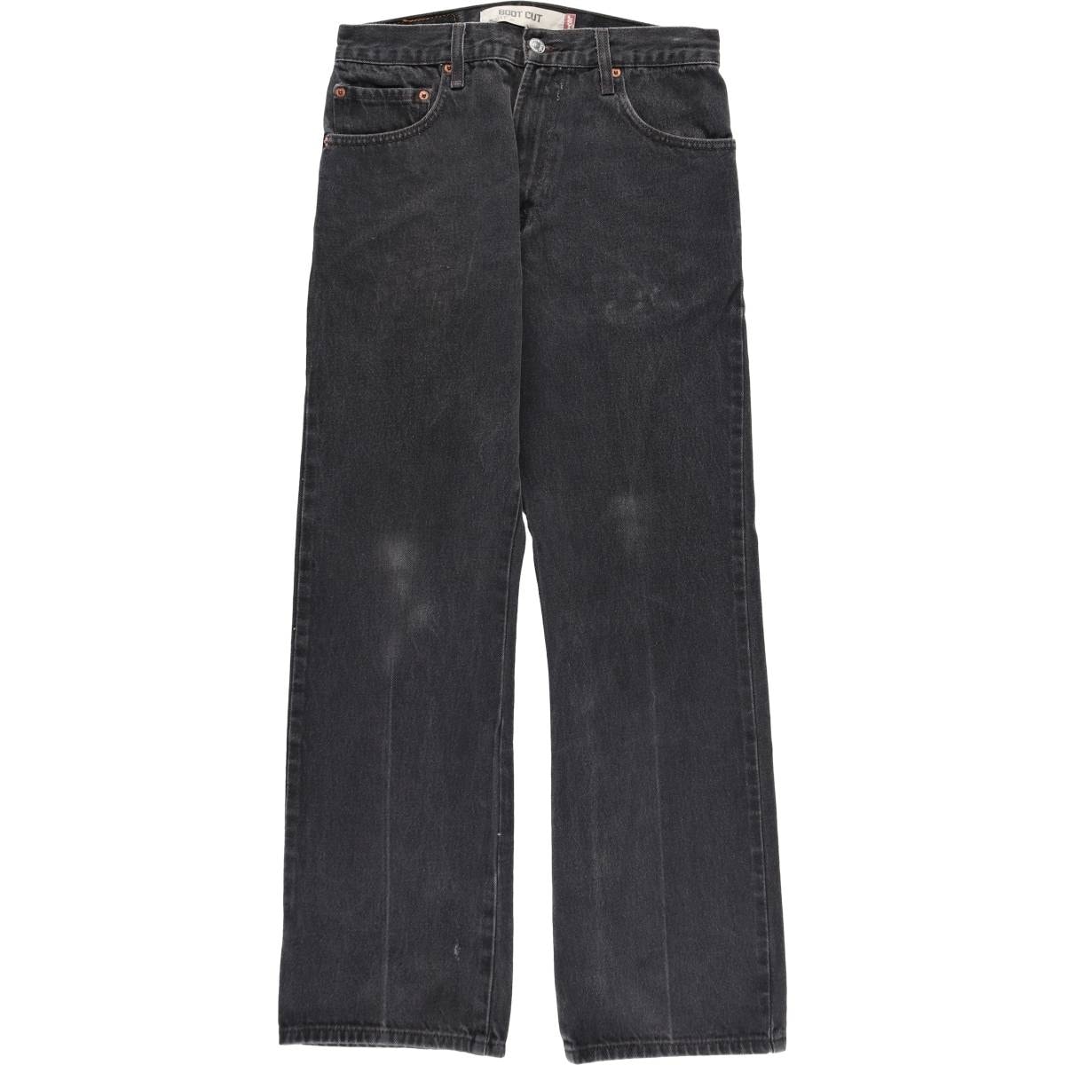古着 00年代 リーバイス Levi's 517 BOOT CUT ブラックデニム ブーツカットデニムパンツ メンズw29相当/eaa628245