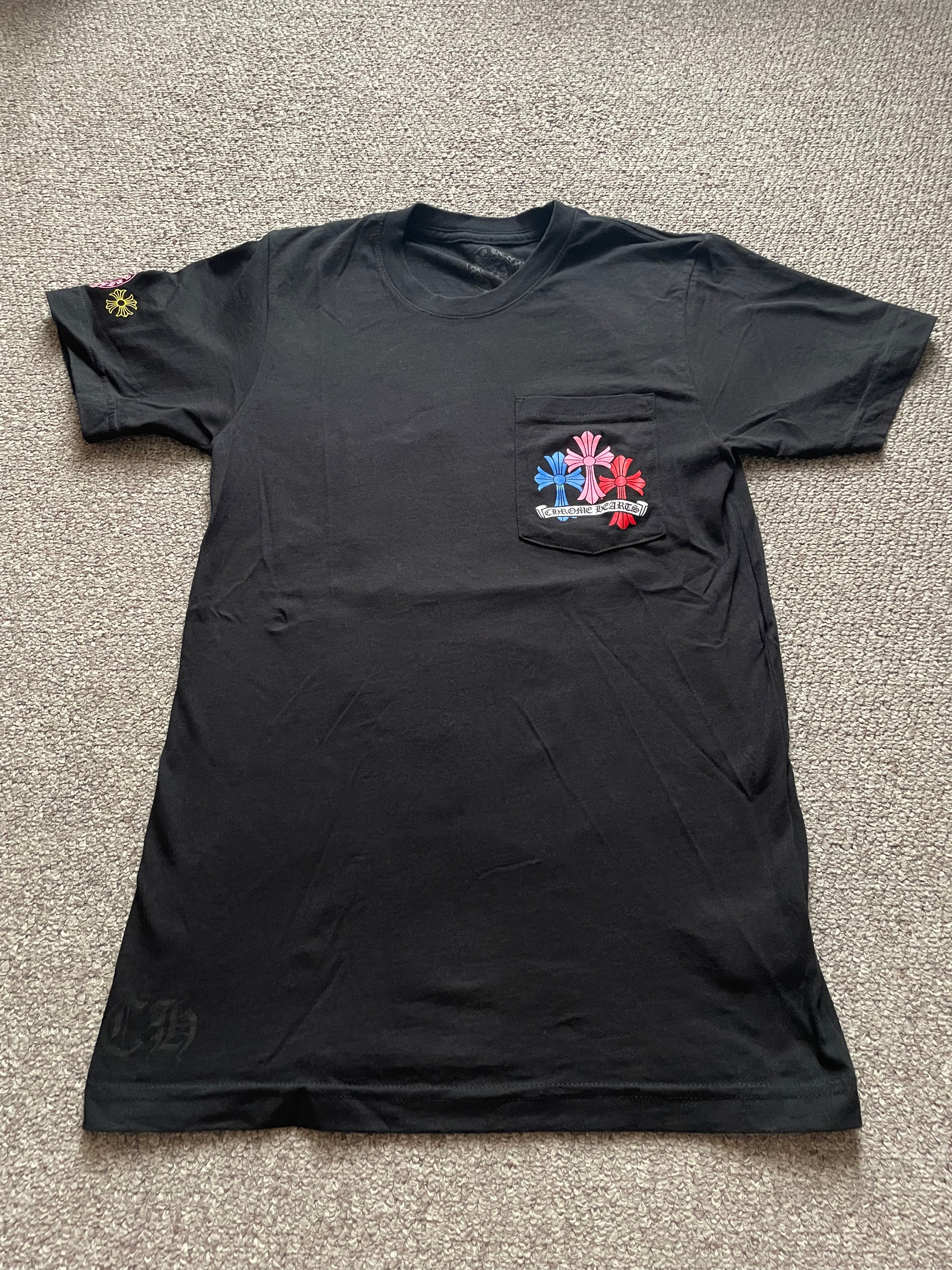 Chrome Hearts Multi Color Cross Cemetery T-Shirt "Black"