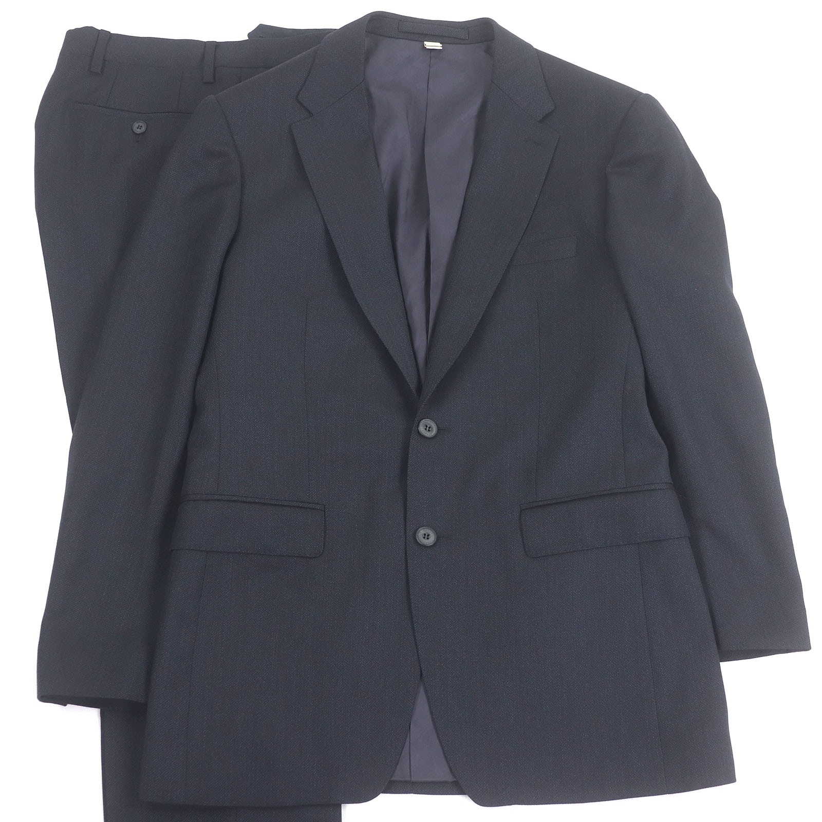 美品 バーバリーロンドン スーツ ネイビー メンズ 48