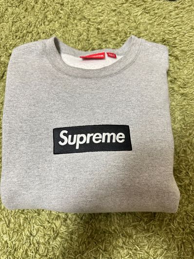 Supreme Box Logo Crewneck "Heather Grey" (22FW)