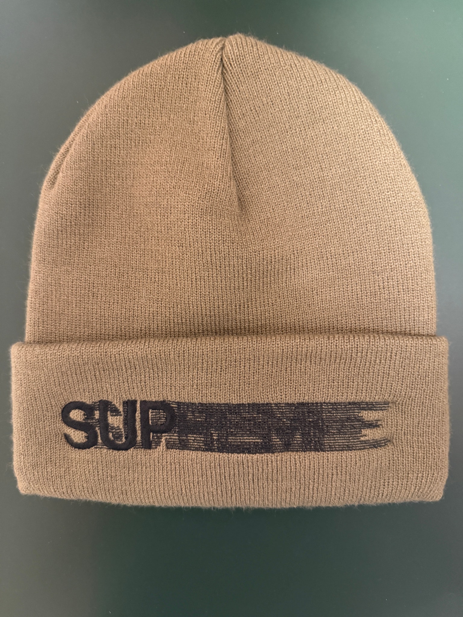 Supreme Motion Logo Beanie "Taupe" (23SS)