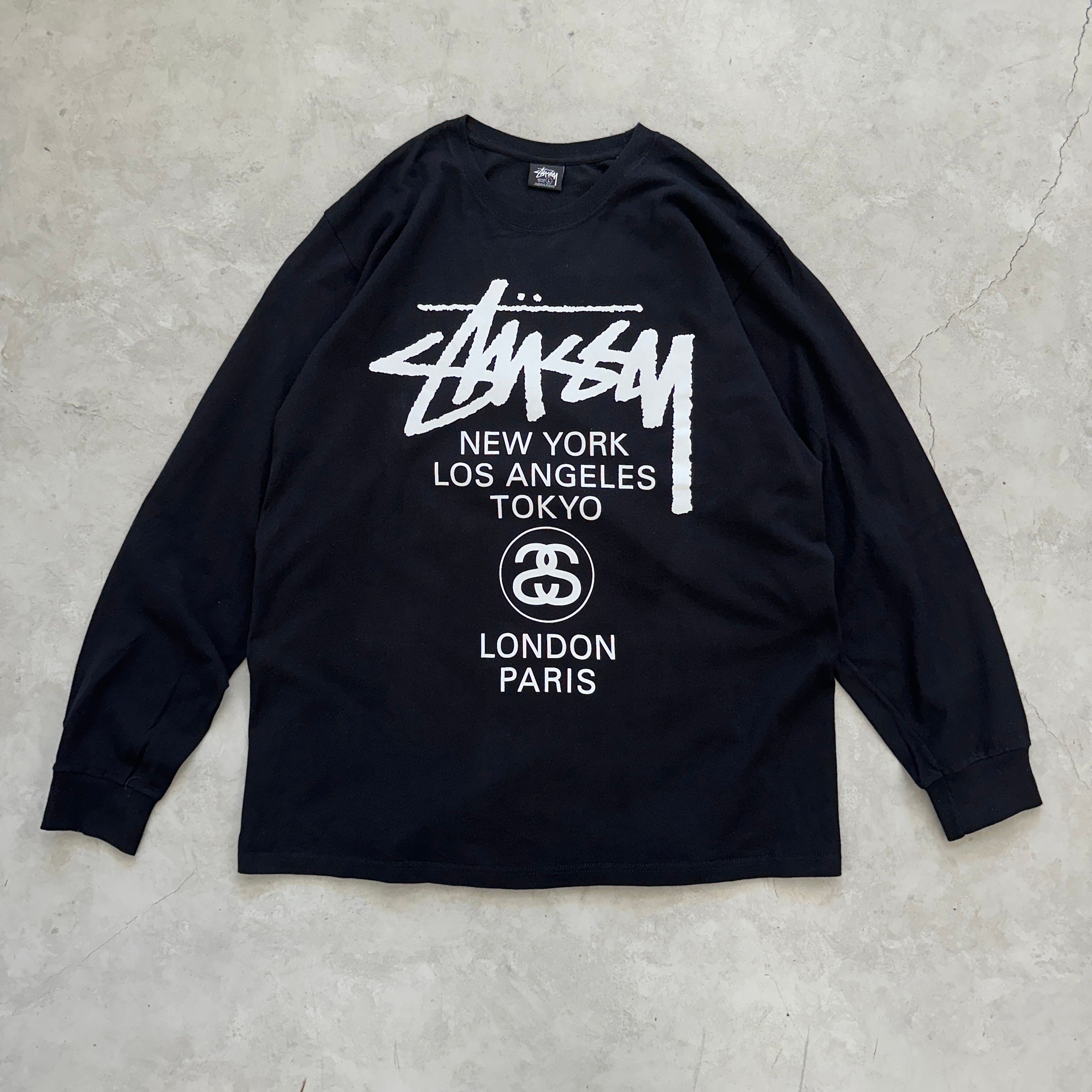 Stussy World Tour LS Tee "Black"