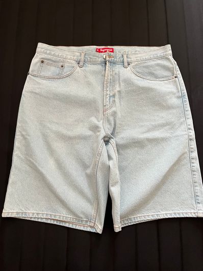 Supreme Baggy Denim Short "Washed Indigo" (24SS)