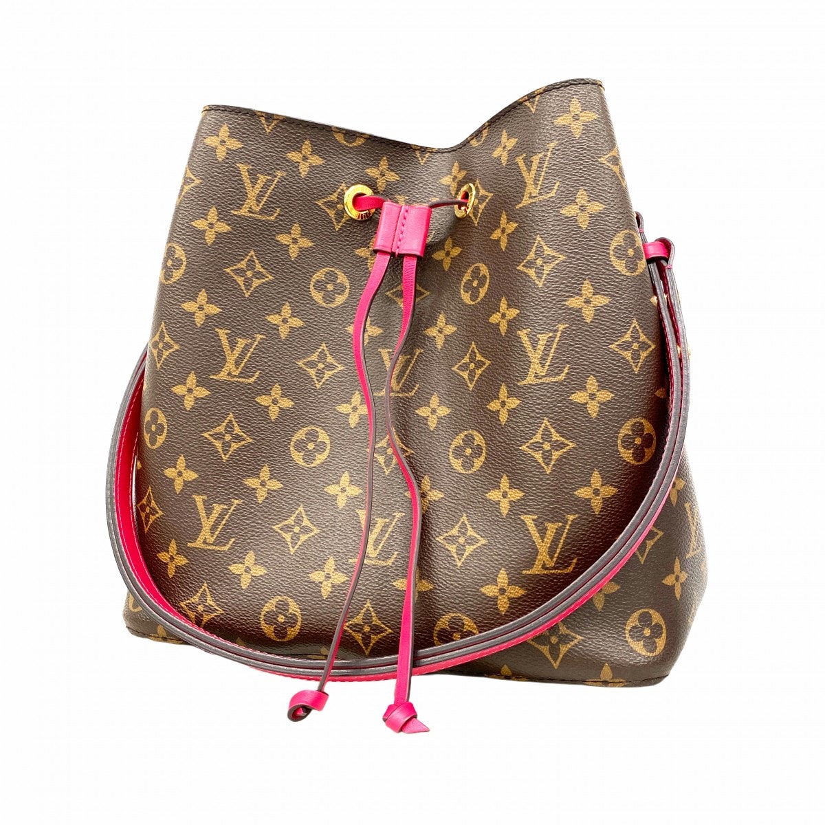 【6dc3096-k】ルイヴィトン ショルダーバッグ モノグラム ネオノエ M43570 フリージア【中古】レディース