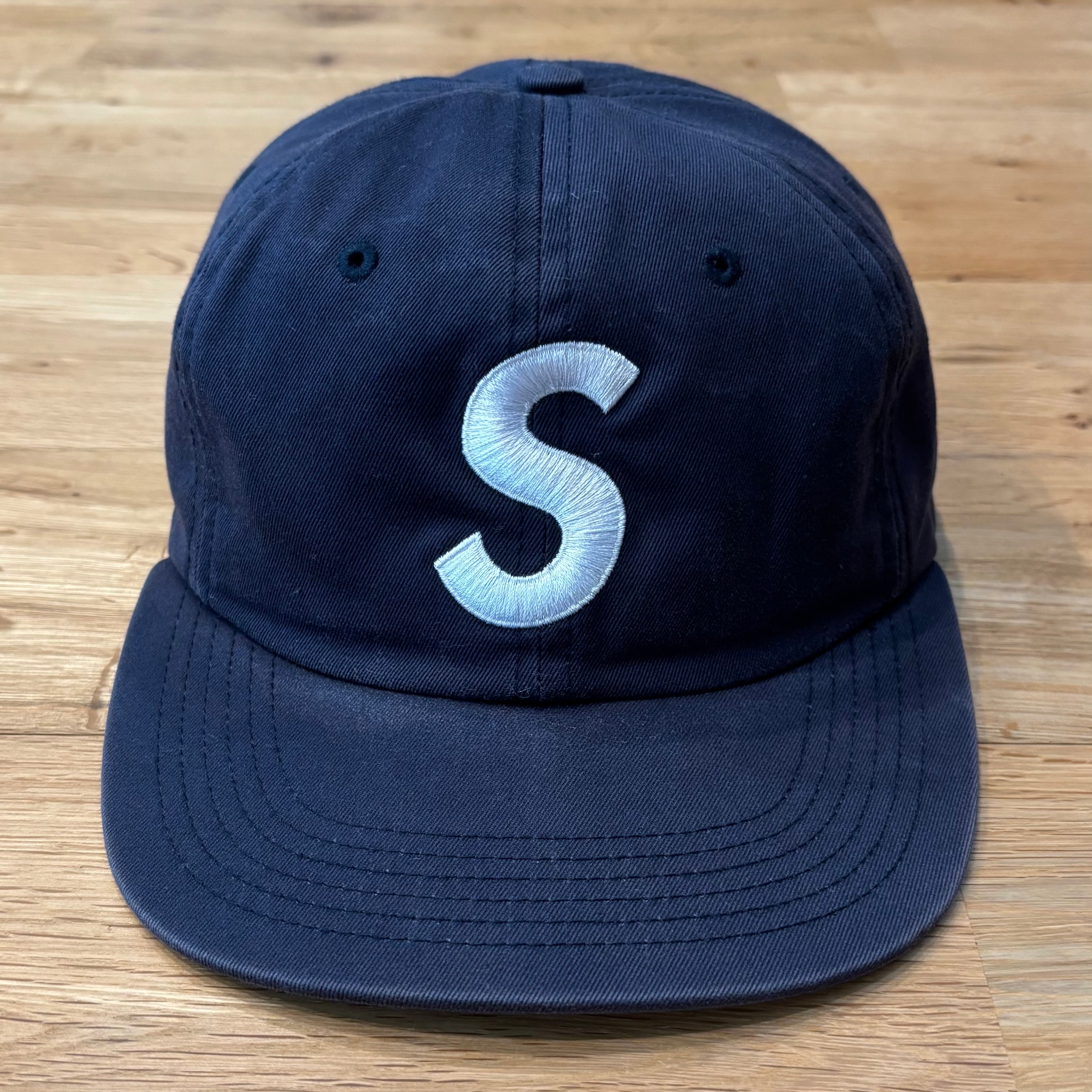 Supreme S Logo 6-Panel Cap シュプリーム キャップ Sロゴ ネイビー