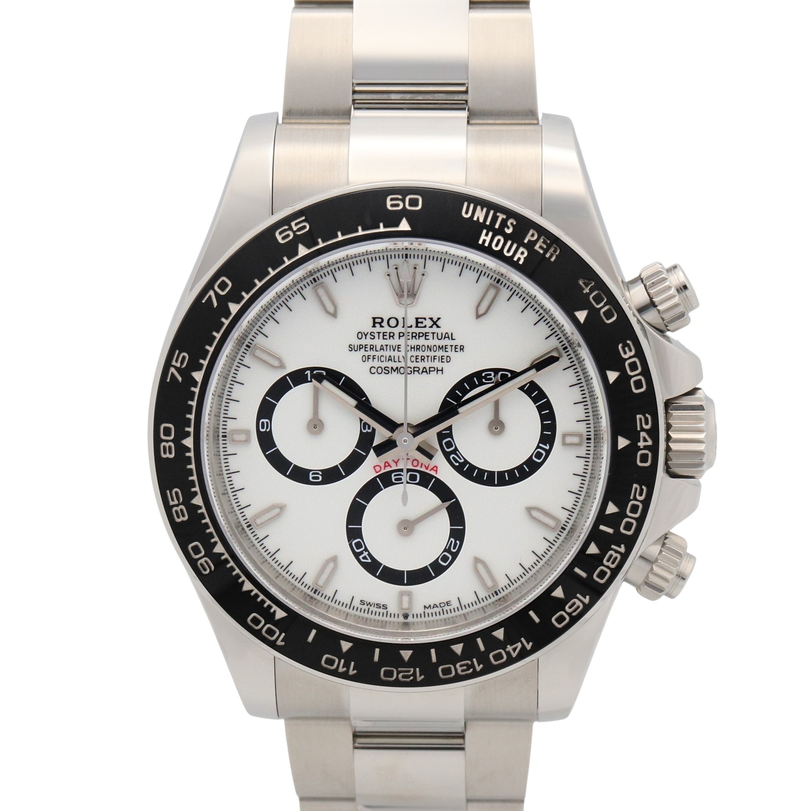 ロレックス ROLEX デイトナ ランダム番 腕時計 時計 ステンレススチール メンズ ホワイト系 12650LN 【中古】