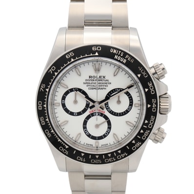 ロレックス ROLEX デイトナ ランダム番 腕時計 時計 ステンレススチール メンズ ホワイト系 12650LN 【中古】
