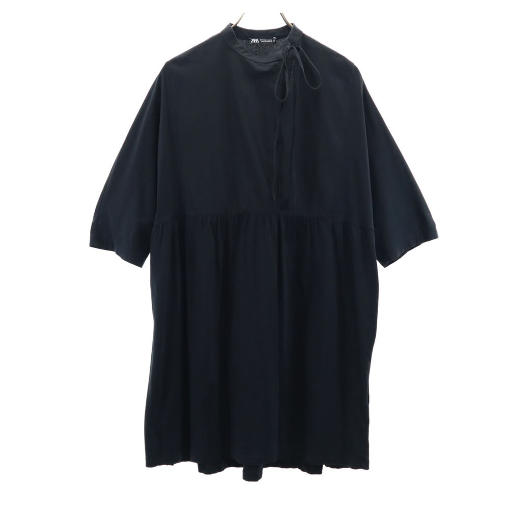 ZARA ザラ 5分袖 ワンピース M ブラック