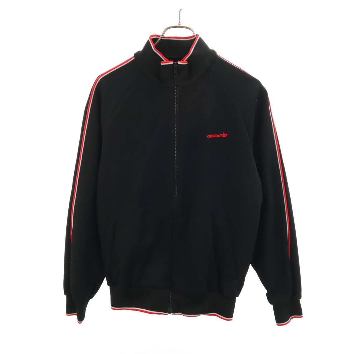 adidas アディダス 70s 西ドイツタグ ヴィンテージ トラックジャケット L ブラック デサント ジャージ