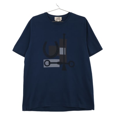 エルメス コットン100% プリント Tシャツ M