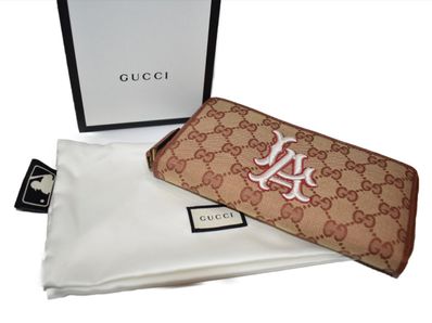 GUCCI x Los Angeles Dodgers GG Canvas Zip Around Wallet