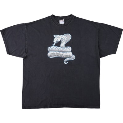 古着 00年代 ヘインズ Hanes HEAVYWEIGHT 蛇柄 パイソン柄 プリントTシャツ メンズXXL相当/eaa667278