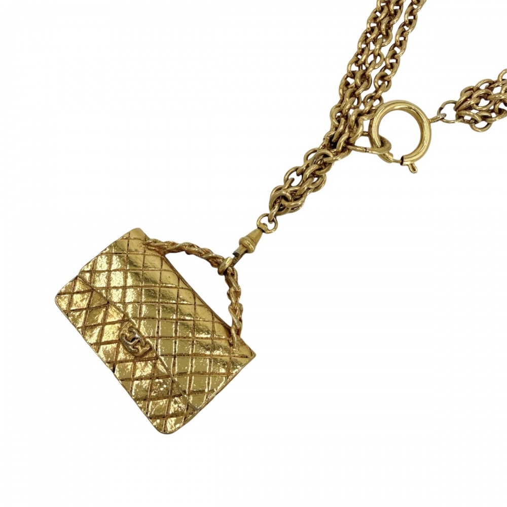 CHANEL シャネル ネックレス ココマーク マトラッセモチーフ アクセサリー バッグ ペンダント ヴィンテージ
GP ゴールド レディース 約171.7g【中古品】