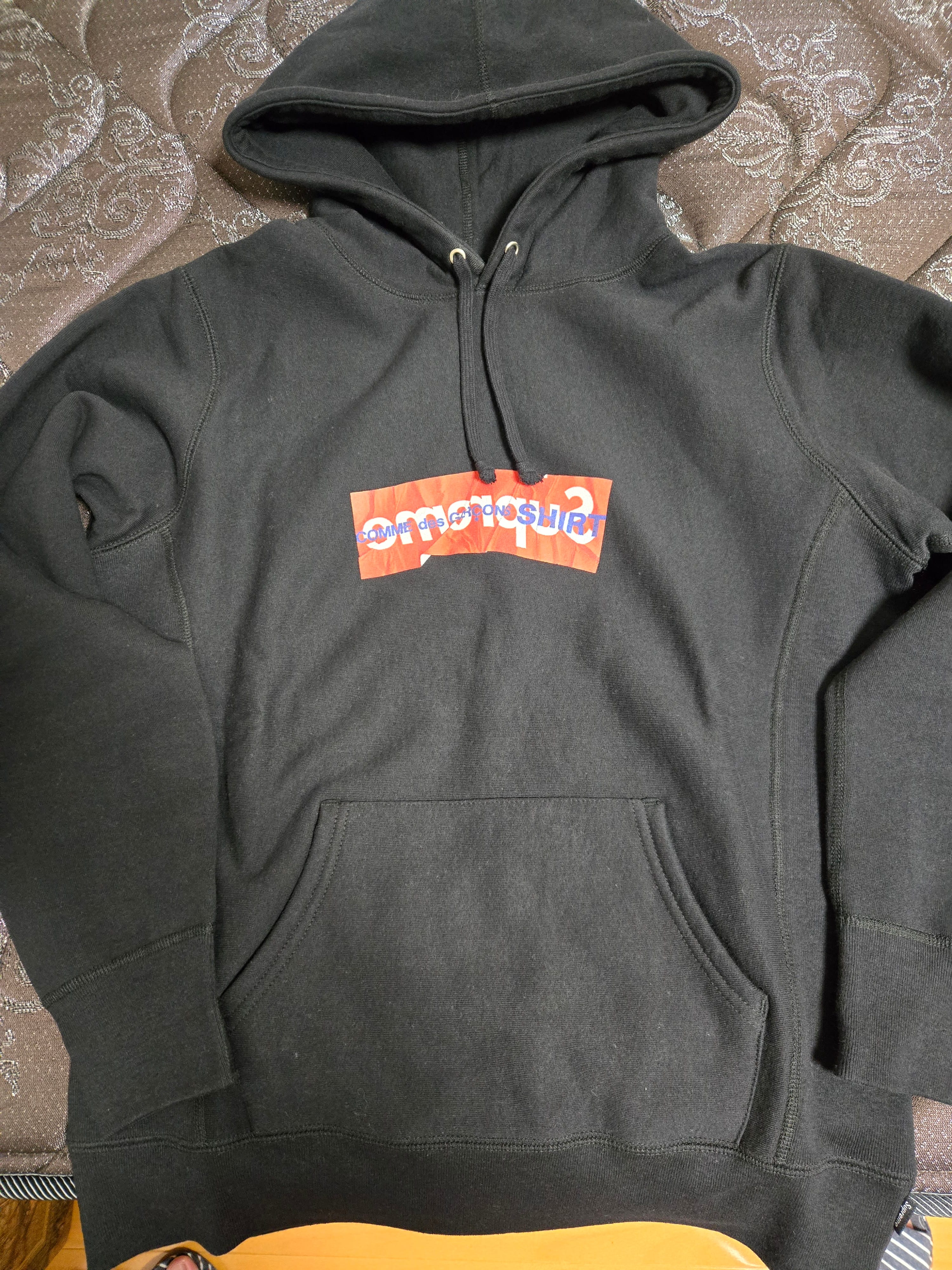 Supreme / Comme des Garçons SHIRT® Split Box Logo Hooded Sweatshirt "Black"