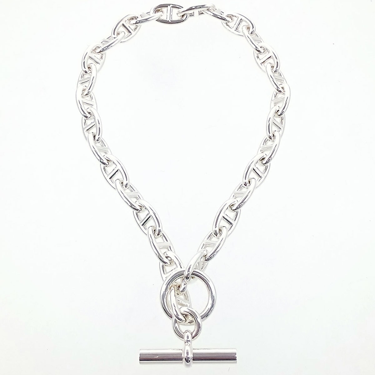 HERMES エルメス シェーヌダンクル ネックレス GM 29コマ ネックレス シルバー925 シルバー レディース【中古】