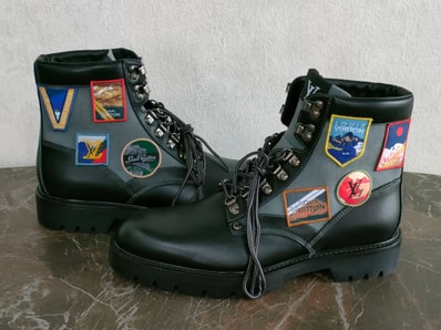 【新品・未使用品】オーベルカンフライン ワッペン レザーブーツ