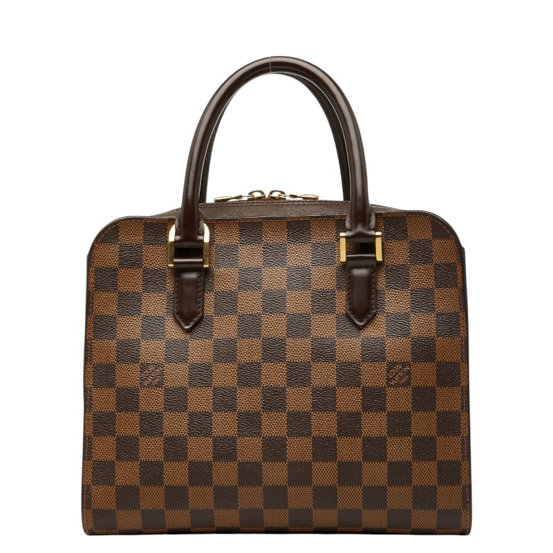 ルイ ヴィトン ダミエ トリアナ ハンドバッグ N51155 ブラウン PVC レザー レディース LOUIS VUITTON 【中古】
